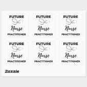 Toekomstige zorgverlener 2 vierkante sticker (Vel)