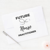 Toekomstige zorgverlener 2 vierkante sticker (Envelop)