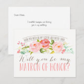 Toekomstige zus | Bruidsmeisje Matron van Eer Kaart (Voorkant / Achterkant)