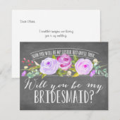 Toekomstige zuster | Bridesmaid Kaart (Voorkant / Achterkant)