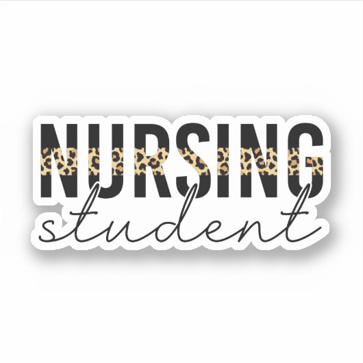 Toekomstige zuster-cadeautjes voor verpleegkundige sticker (Voorkant)