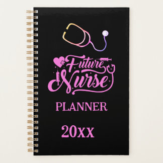 Toekomstige zuster Elegant Modern Pink en Black Planner