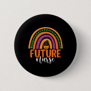 Toekomstige zuster- en regenboogpompoen Halloween  Ronde Button 5,7 Cm