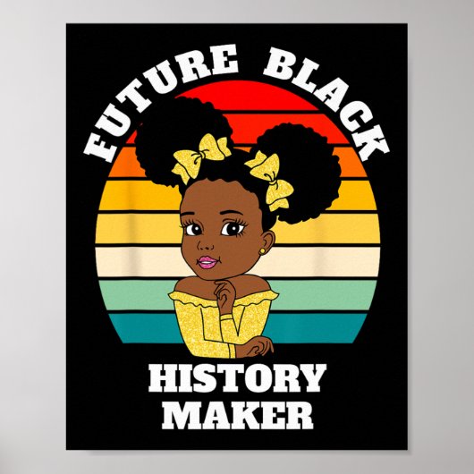 Toekomstige zwarte geschiedenismaker Juneteenth Hb Poster (Voorkant)