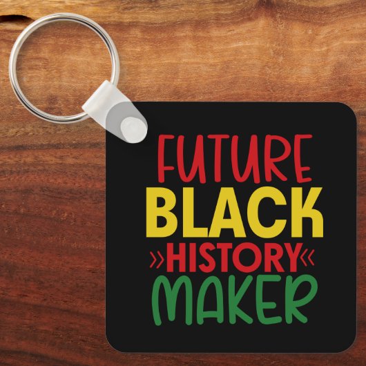 Toekomstige zwarte geschiedenismaker Sleutelhanger (Voorkant)