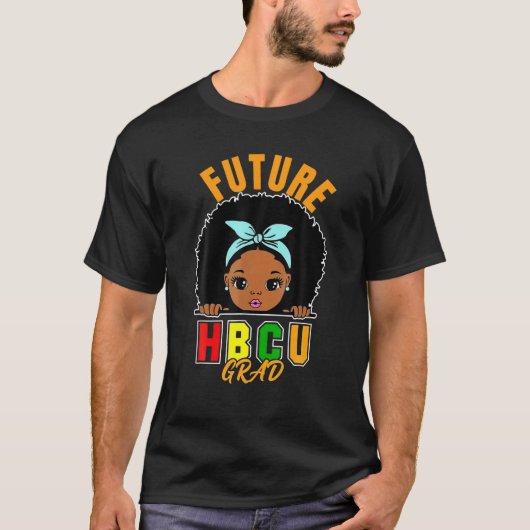 Toekomstige zwarte HBCU-Afstudeerder Afstuderen T-shirt (Voorkant)