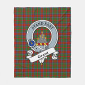 Toelating van Monymusk Clan Badge Tartan Pset Fleece Deken (Voorkant)