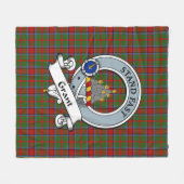 Toelating van Monymusk Clan Badge Tartan Pset Fleece Deken (Voorkant (Horizontaal))