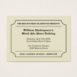 Toelatingsbewijs voor algemene doeleinden op maat visitekaartjes