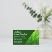 Toeleverancier van de gras met bovengrondse bodem visitekaartje (Staand voorkant)