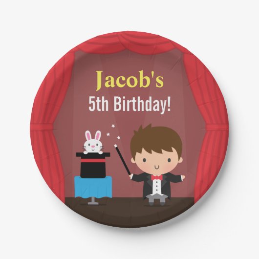 Toeleveringen van Magische Kinder feestdagen voor  Papieren Bordje (Voorkant)