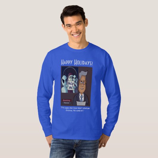 Toeleveringsketen met lange hoes T-shirt (Voorkant volledig)