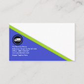 Toeleveringsketen van de futuristische driehoek visitekaartje (Achterkant)