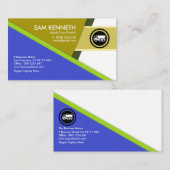 Toeleveringsketen van de futuristische driehoek visitekaartje (Voorkant / Achterkant)