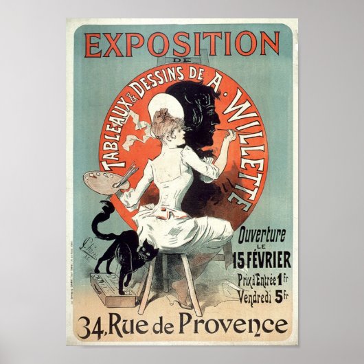 Toelichting 34 Rue de Provence , Franse ad Poster (Voorkant)