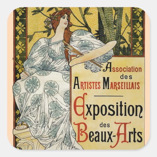 Toelichting bij de baux-de-art vierkante sticker (Voorkant)