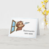 Toelichting bij een vliegtuig met Slotpapier Kaart (Gele Bloem)