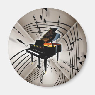 Toelichting en personeel bij piano magneet