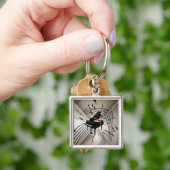 Toelichting en personeel bij piano sleutelhanger (Hand)
