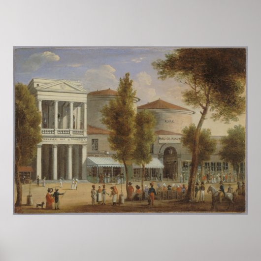 Toelichting Het Variëteitentheater en de passage v Poster (Voorkant)