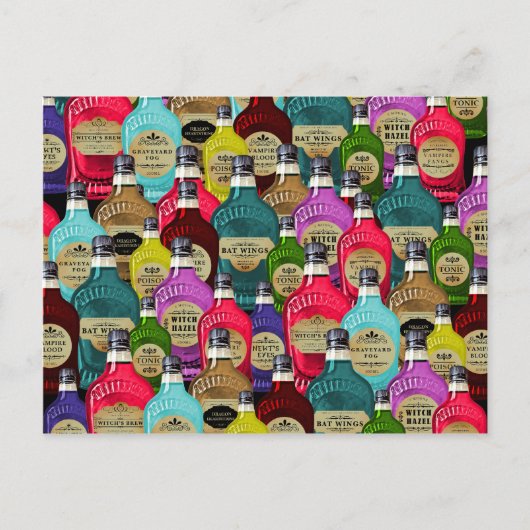 Toelichting: Magische Potie Apothecaire Tonische f Briefkaart (Voorkant)