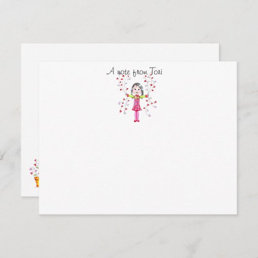 Toelichting op papier van het hart - notitiekaartje (Voorkant / Achterkant)