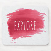 TOELICHTING Tekst op rode verf Muismat (Voorkant)