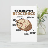 Toelichting van een egel in de Cute Egel: Anatomie Kaart (Staand voorkant)