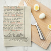 Toen Christus werd geboren uit Mary Free Medival C Theedoek (Quarter Fold)