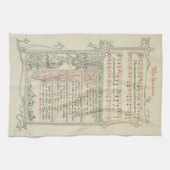 Toen Christus werd geboren uit Mary Free Medival C Theedoek (Horizontaal)