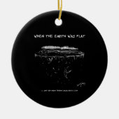 Toen de aarde platte keramisch ornament (Voorkant)