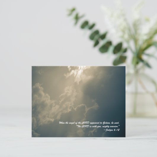 Toen de Engel des Heren aan Gideon verscheen, Briefkaart (Staand voorkant)
