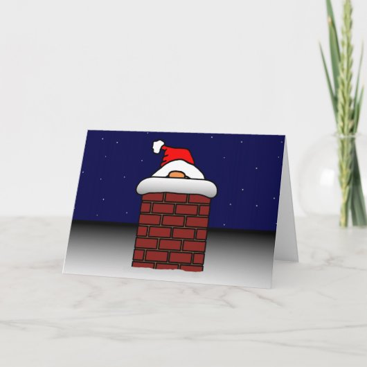 Toen de Kerstman vastzat Feestdagen Kaart (Voorkant)