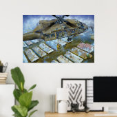 Toen de Levees Broke van David Russell Poster (Thuiskantoor)