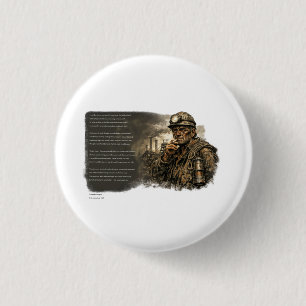 Toen de mijnen verstomden ronde button 3,2 cm