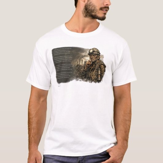 Toen de mijnen verstomden t-shirt (Voorkant)