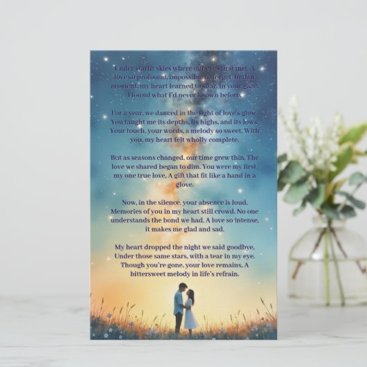 Toen de sterren naar ons keken Herfst - Stationery Briefpapier (Staand voorkant)