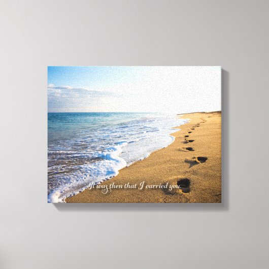 Toen droeg ik je. 14x11 canvas afdruk (Voorkant)