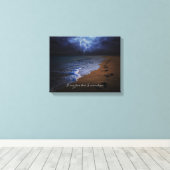 Toen droeg ik je. 14x11 (stormachtig) canvas afdruk (Insitu (Houten vloer))