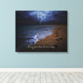 Toen droeg ik je. 20x16 (stormachtig) canvas afdruk (Insitu (Houten vloer))