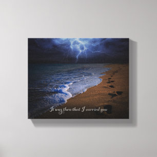 Toen droeg ik je — Canvas Print