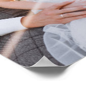 Toen en nu 2 foto 15e Jubileum welkomstbord Poster (Hoek)