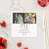 Toen en Nu 2 Foto 70ste Huwelijksverjaardag Servet (Insitu)