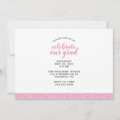 Toen en Nu 2 Foto Afstudeerfeest Uitnodiging (Achterkant)