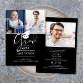 Toen en nu 3 foto Afstuderen aankondiging