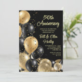 Toen en nu 50ste bruiloft Jubileum foto Kaart (Staand voorkant)