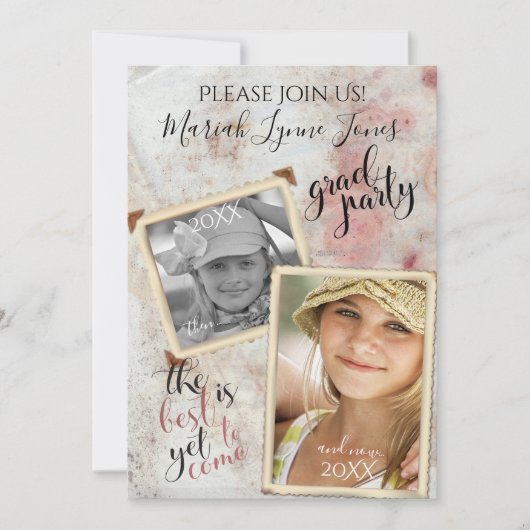 Toen en Nu Afstuderen  FOTOLIJSTEN Kaart (Voorkant)