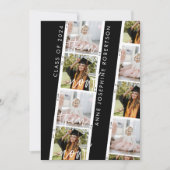 Toen en nu moderne foto Afstuderen aankondiging (Voorkant)