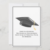 Toen en nu twee foto Afstuderen aankondiging (Achterkant)