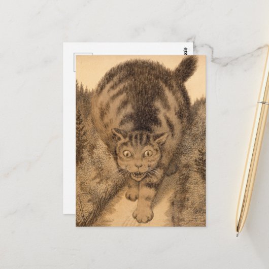 Toen ging de Tabby ver, en verder dan ver Briefkaart (Voorkant / Achterkant in situ)